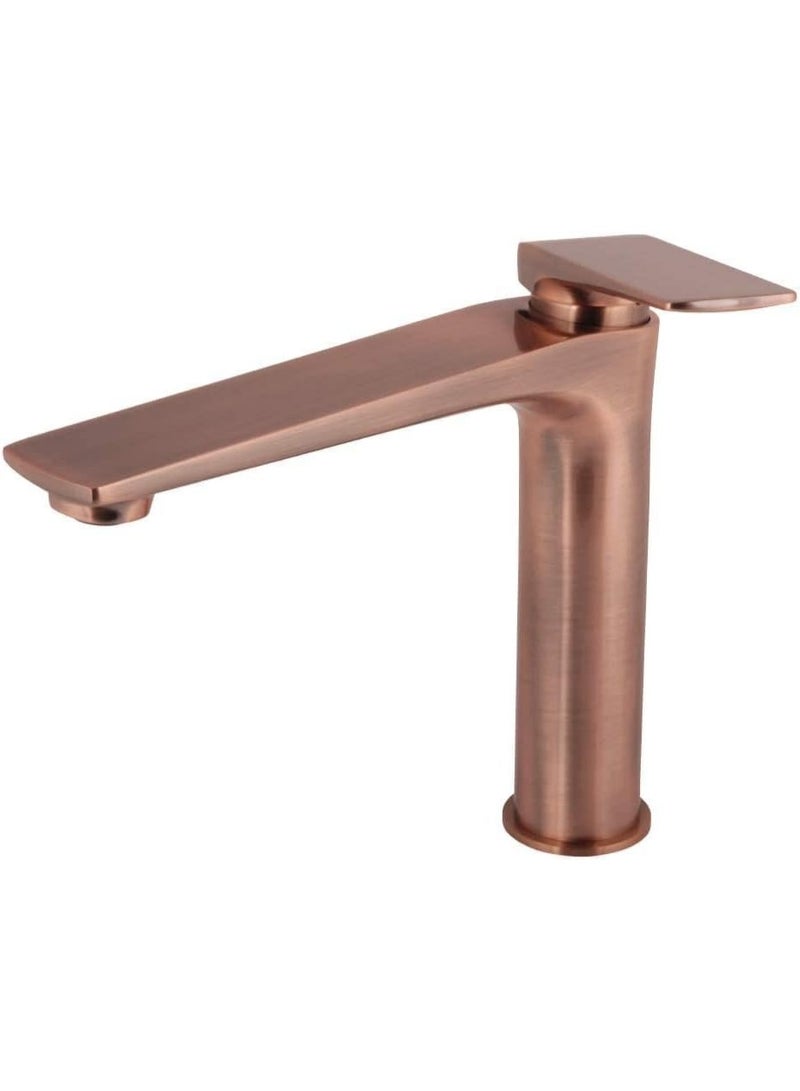 واي دي صنبور حوض حمام عصري بمقبض واحد، صنبور خلاط حوض طويل، يُثبت على سطح الحوض، يتميز بتدفق مياه سلس، سهل التركيب. - Image 4